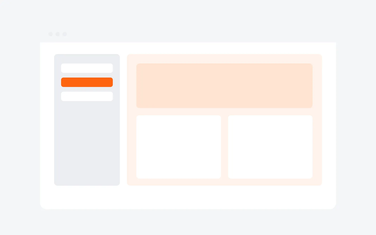Placeholder illustration of the visual page editor