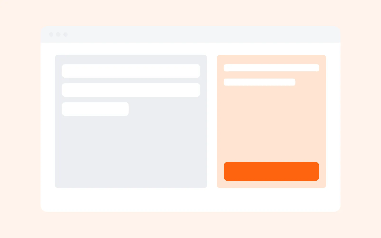 Placeholder illustration of the mobile checkout